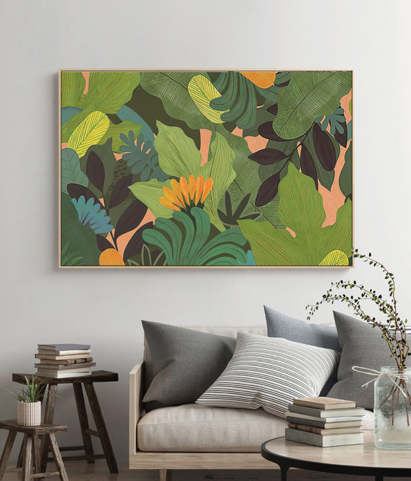 Botanical Art - Tropical Leaves - Canvas Prints-Poster Prints