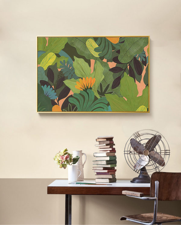 Botanical Art - Tropical Leaves - Canvas Prints-Poster Prints - Image 4
