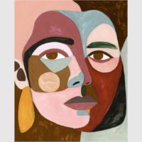 Wall art - Geo Face II - Canvas Prints - Poster Prints - Image 3