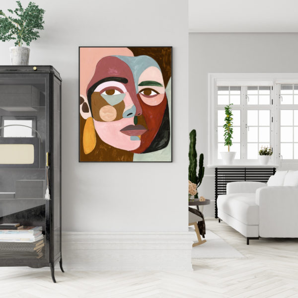 Wall art - Geo Face II - Canvas Prints - Poster Prints