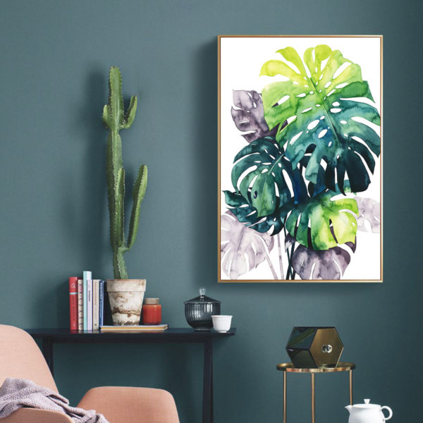 Wall art - Tropical Leaves 2 sets- Canvas Prints- Poster Prints - Image 3