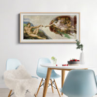 Wall Art – Creation of Adam by Michelangelo - Canvas Prints - Poster Prints - Image 3