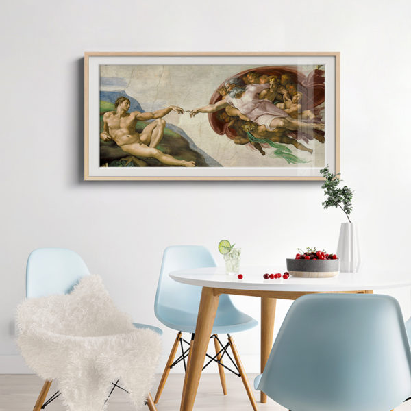 Wall Art – Creation of Adam by Michelangelo - Canvas Prints - Poster Prints - Image 3
