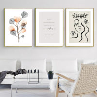 Wall Art - Flowers in your hair 3 sets - Poster Prints -Canvas Prints