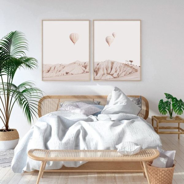 Wall art - Hot Air Balloon 2 sets- Canvas Prints- Poster Prints - Image 2