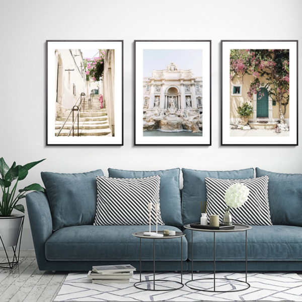 Wall Art - Italian Travel 3 sets - Poster Prints -Canvas Prints