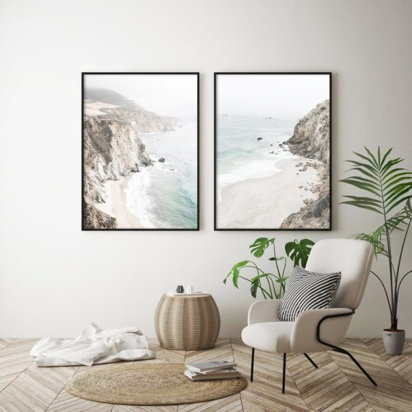 Wall art - Mountain Beach 2 sets- Canvas Prints- Poster Prints - Image 2