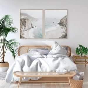 Wall art - Mountain Beach 2 sets- Canvas Prints- Poster Prints