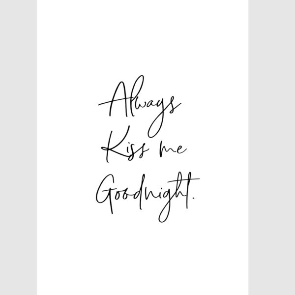 Wall art - Always Kiss 2 sets - Canvas Prints- Poster Prints - Image 2
