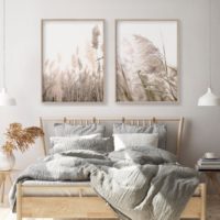 Wall art - Pampas Grass 2 sets- Canvas Prints- Poster Prints - Image 2