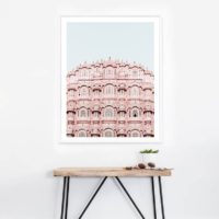 Wall art - Pink Building - Canvas prints- Poster prints