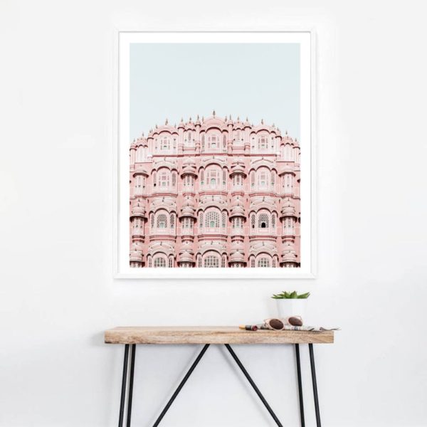 Wall art - Pink Building - Canvas prints- Poster prints