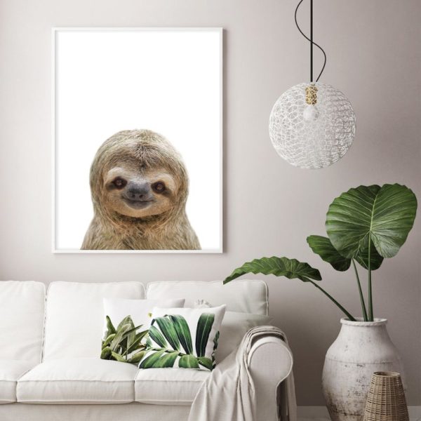 Wall Art- Sloth Baby- Canvas Print - Poster Print