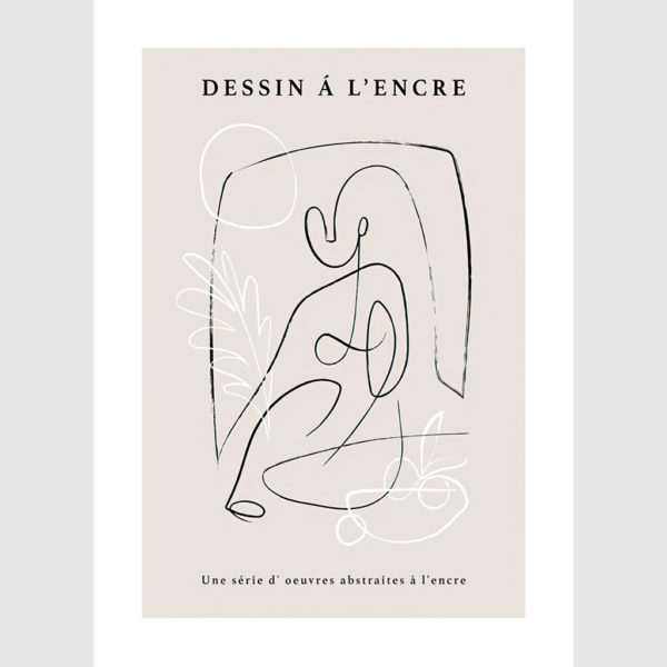 Wall Art - Line Art Women 3 sets - Poster Prints -Canvas Prints - Image 4