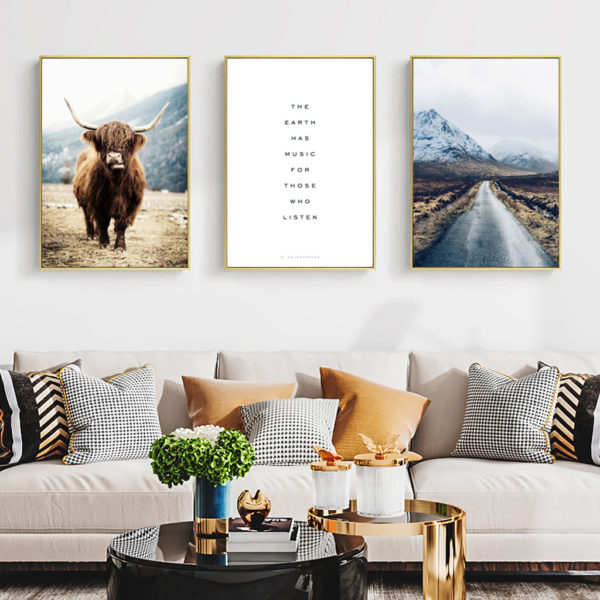 Wall art - Highland Cow - Canvas prints- Poster prints - Image 4