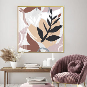 Wall Art -Abstract Leaves B - Canvas Prints - Poster Prints