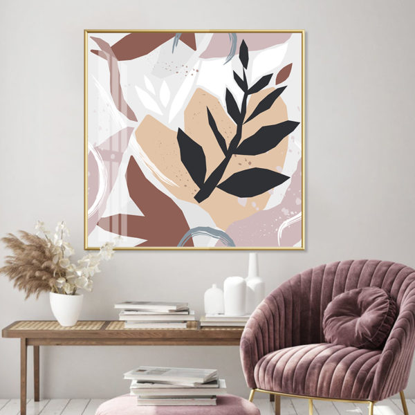 Wall Art -Abstract Leaves B - Canvas Prints - Poster Prints