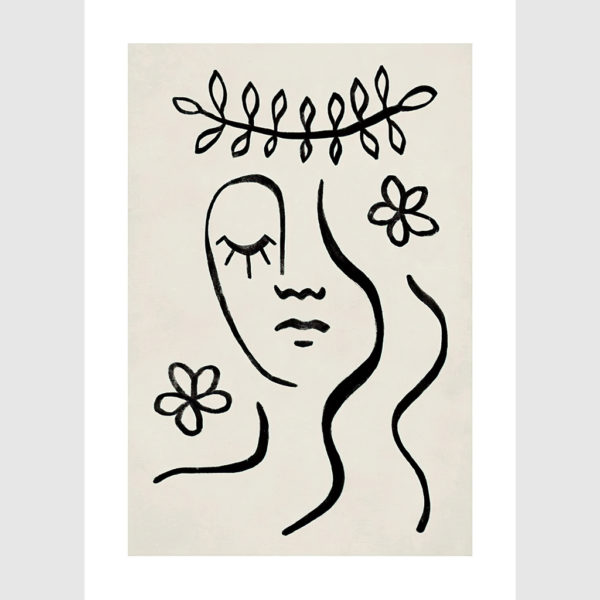 Wall art - Flowers in your hair - Canvas prints- Poster prints - Image 2
