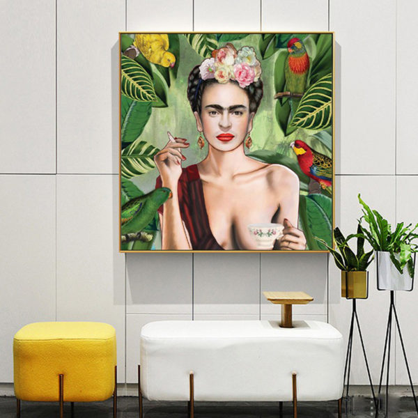 Wall Art - Self Portrait by Frida Kahlo - Canvas Prints-Poster Prints - Image 2