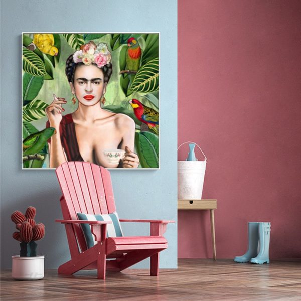 Wall Art - Self Portrait by Frida Kahlo - Canvas Prints-Poster Prints - Image 3