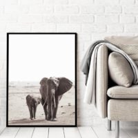Wall Art - African Elephants - Canvas Print - Poster Print - Image 2