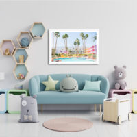 Wall Art - Flamingo Pool - Canvas Prints-Poster Prints - Image 3