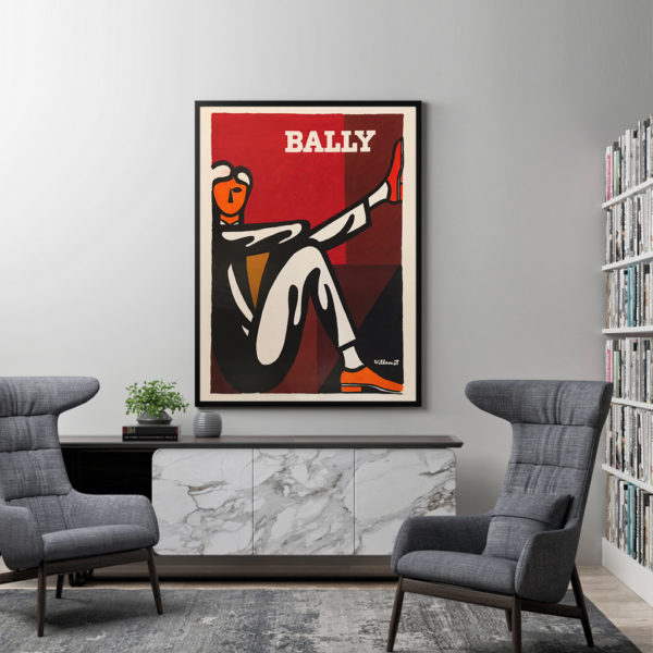 Wall Art - Bally Man by Villemot - Canvas Prints-Poster Prints