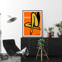 Wall Art - Bally Orange Legs - Canvas Prints-Poster Prints - Image 2