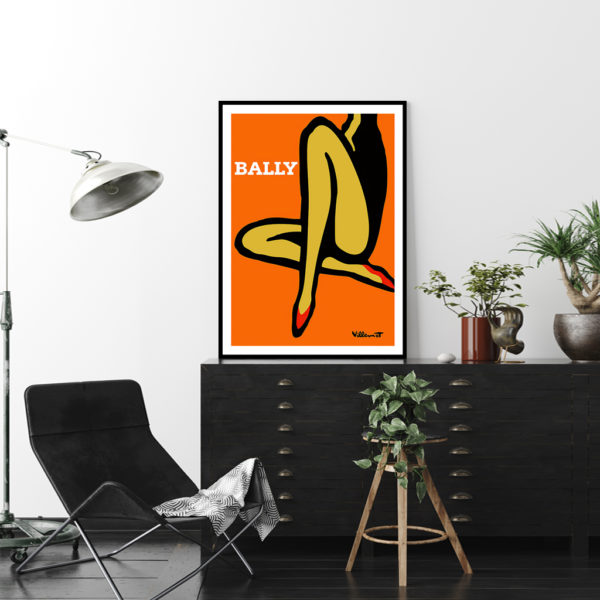 Wall Art - Bally Orange Legs - Canvas Prints-Poster Prints - Image 2