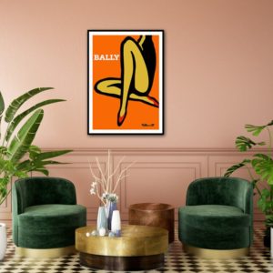 Wall Art - Bally Orange Legs - Canvas Prints-Poster Prints