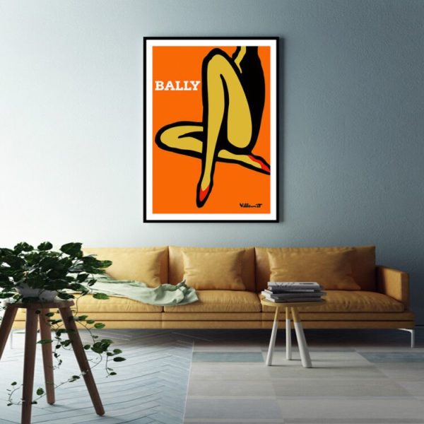 Wall Art - Bally Orange Legs - Canvas Prints-Poster Prints - Image 3