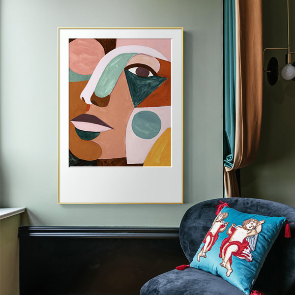 Wall Art - Geo Face 3 sets - Poster Prints -Canvas Prints - Image 4