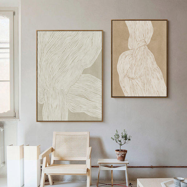 Wall art - Abstract Line 2 sets- Canvas Prints- Poster Prints - Image 4