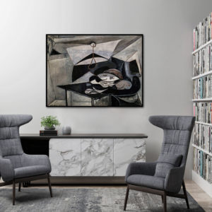Wall Art - Woman Asleep by Pablo Picasso - Canvas Prints-Poster Prints