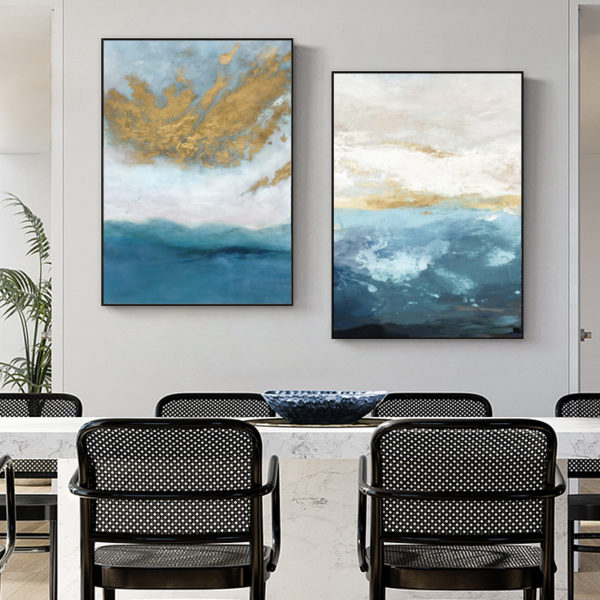 Wall Art prints - Abstract Sky And Sea ( 3 sets )- Poster Prints -Canvas Prints - Image 3