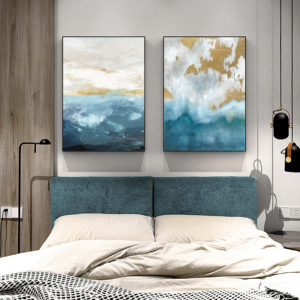 Wall art - Abstract Sky And Sea II- 2 sets- Canvas Prints- Poster Prints