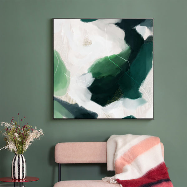 Wall Art - French Abstract Green - Canvas Prints-Poster Prints - Image 3