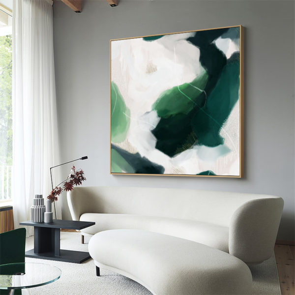 Wall Art - French Abstract Green - Canvas Prints-Poster Prints - Image 4