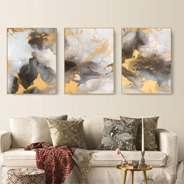 Wall Art prints - Marbled Pattern 3 sets - Poster Prints -Canvas Prints