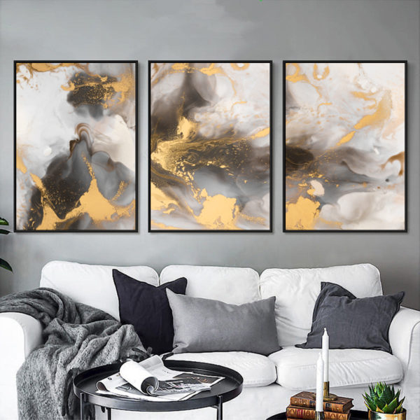 Wall Art prints - Marbled Pattern 3 sets - Poster Prints -Canvas Prints - Image 4