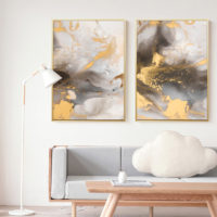 Wall Art -Marbled Pattern 2 sets I - Canvas Prints-Poster Prints