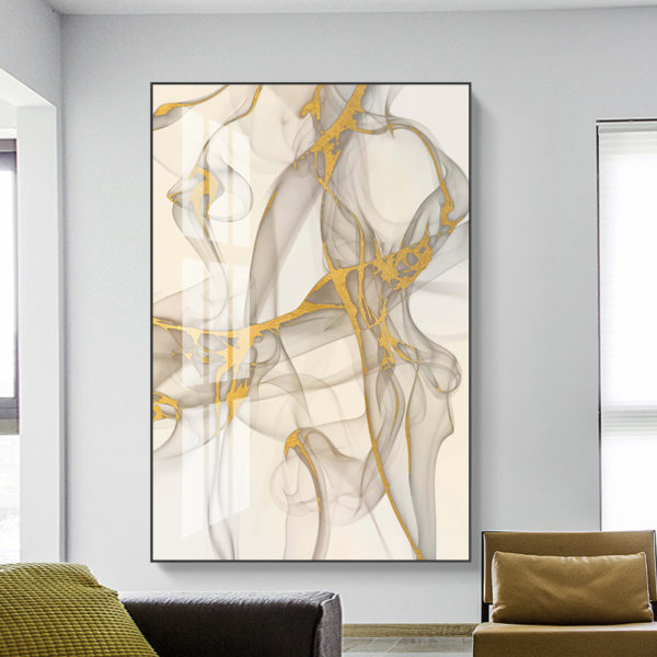 Wall Art - Modern Abstract Gold - Canvas Prints-Poster Prints - Image 2