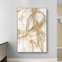 Wall Art - Modern Abstract Gold - Canvas Prints-Poster Prints - Image 4