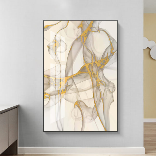 Wall Art - Modern Abstract Gold - Canvas Prints-Poster Prints - Image 4