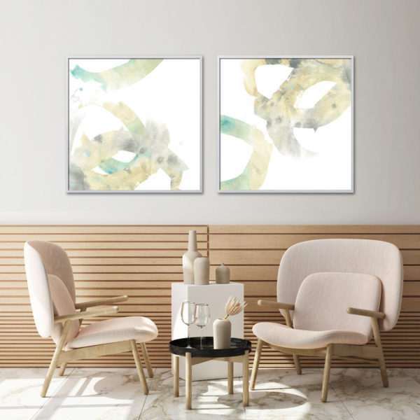 Wall Art Prints - Neutral Halo II by June Vess (2 sets)- Canvas Prints-Poster Prints