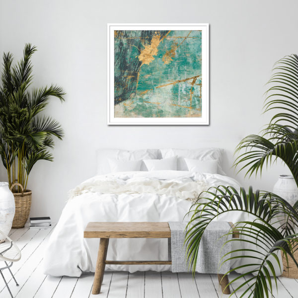 Wall Art Prints - Teal lace (2 sets)- Canvas Prints-Poster Prints - Image 4