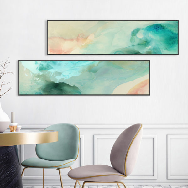 Wall Art - Watercolour Green II - Canvas Prints-Poster Prints - Image 4
