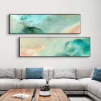 Wall Art - Watercolour Green II - Canvas Prints-Poster Prints - Image 3