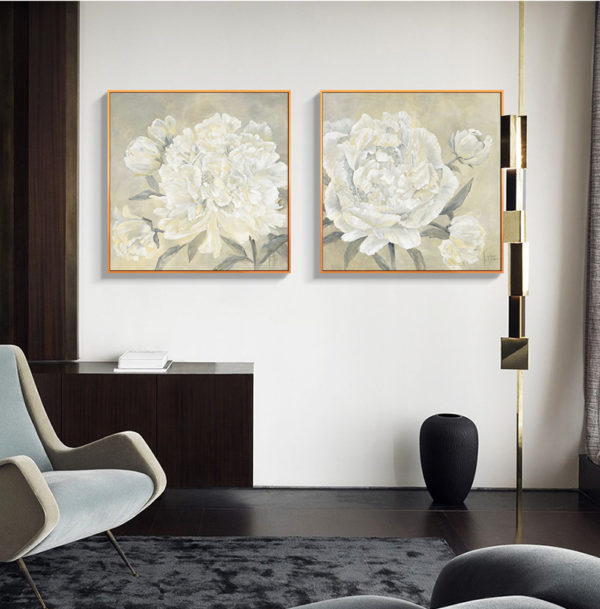 Wall Art - White Peony (2 sets)- Canvas Prints-Poster Prints - Image 4
