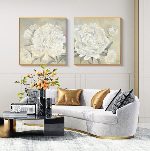 Wall Art - White Peony (2 sets)- Canvas Prints-Poster Prints - Image 2